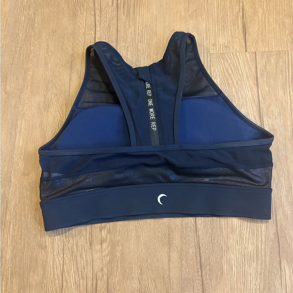 ZYIA Shimmer Dark Blue Sports Bra - Picture 6 of 7
